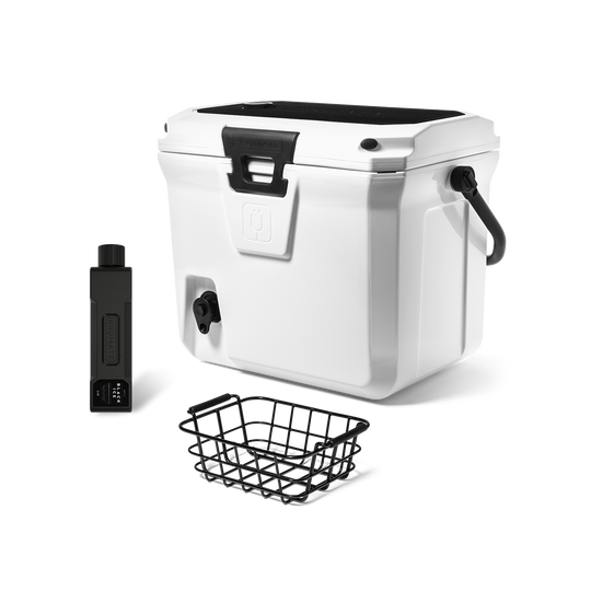 BrüTank 20-Quart Grab + Go Cooler Bundle | Ice White